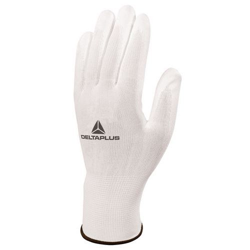 Gants De Manutention Tricot Polyester/pu Blanc 8