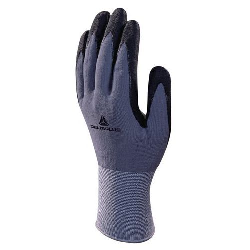 Gants De Manutention Pa/spandex Enduit Nitrile Noir 10