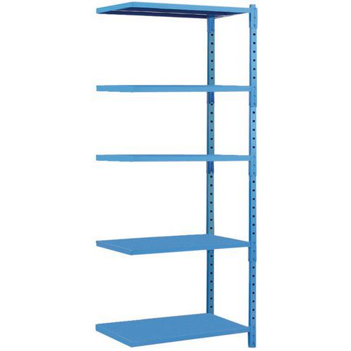 Manorga - Rayonnage Combi-Plus Élément Suivant - 2000x1010x600mm - Charge 500kg/tablette - Acier Époxy Bleu - Idéal Entrepôt