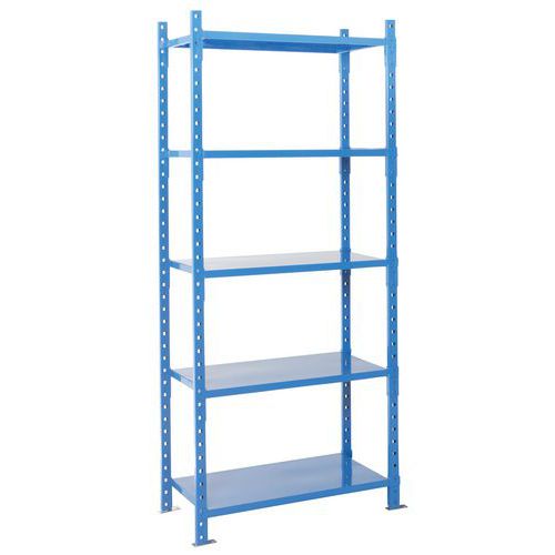 Manorga - Élément de départ Combi-Plus - 2000x1260x800mm - Charge 2500kg - 5 tablettes - Acier Époxy Bleu