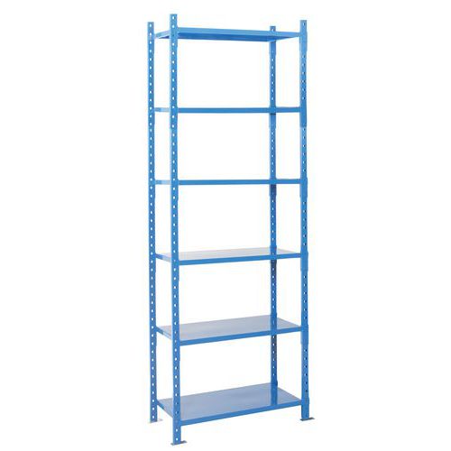 Manorga - Élément de départ Combi-Plus - 2500x1010x600mm - Charge 460kg/tablette - Acier Époxy Bleu