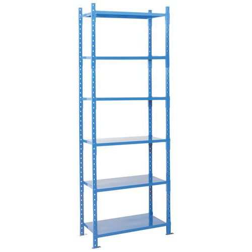 Manorga - Élément de départ Combi-Plus - 2500x1260x800mm - Charge 460kg/tablette - Acier Époxy Bleu - Idéal Entrepôt