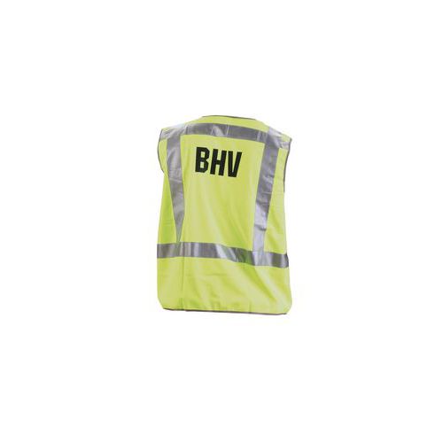 Gilet Haute Visibilité Bhv Mat.:polyester En 471 Classe 2