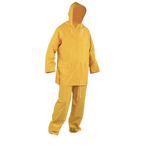 Ensemble De Pluie Pvc L Jaune