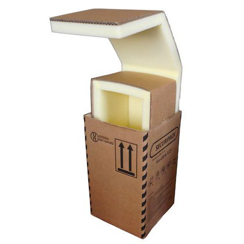 Boîte Sécuripack 4GV 1 L - Carton Double Cannelure - Protection Robuste pour Objets Fragiles - Homologuée UN X Groupe I