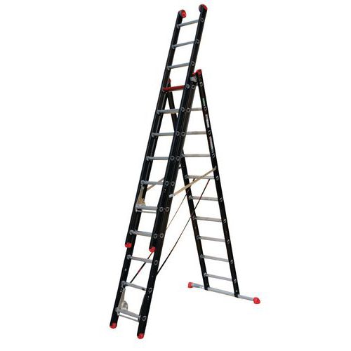 Altrex - Échelle transformable Mounter 3x10 Aluminium - 6.65m dépliée - Charge 150kg - Robuste et Polyvalente