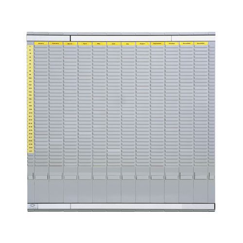 Djois Made By Tarifold - Planning Hebdomadaire Lynx Gris - 48x45 cm - Tableau Organisateur