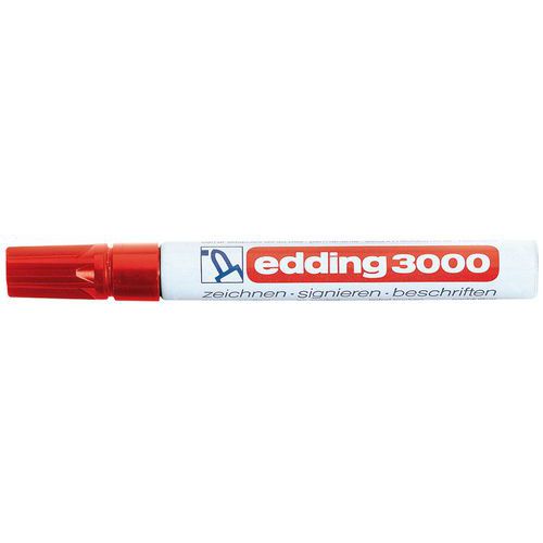 Marqueur Edding 3000 Trait L:1.5 Mm Encrcol.:rouge