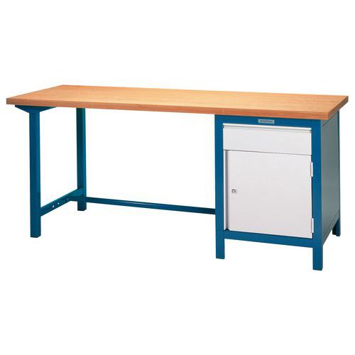 Brakel - Établi BO-2 2000mm - Hêtre Multiplis - 79% Recyclé - Bleu