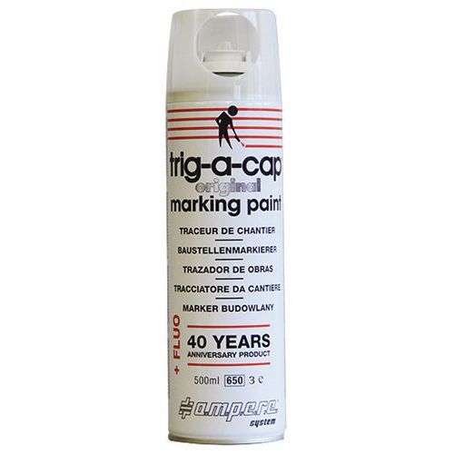 Traceur De Chantier Trig-a-cap 650/500 Ml Net Blanc