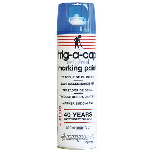 Traceur De Chantier Trig-a-cap 650/500 Ml Net Bleu Fluo