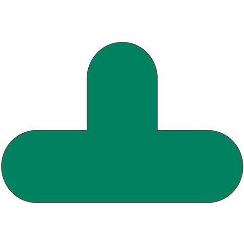 Autocollant Marquage Au Sol En T 200x300 Vert - Manutan