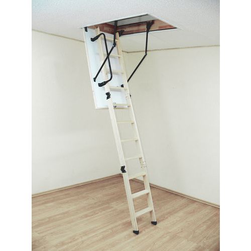 Echelle Escamotable à 3 Plans Dimensions Bac: 120 X 60 Cm