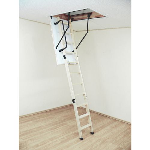 Echelle Escamotable à 3 Plans Dimensions Bac: 140 X 70 Cm