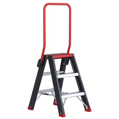 Escabeau Double Accès Nombre De Marches: 2x3