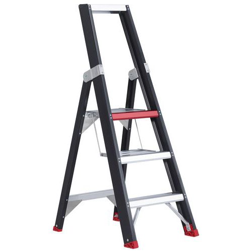 Altrex - Escabeau Aluminium Taurus 3 marches - Charge max 150kg - Hauteur d'accès 2.7m - Robuste et Sécurisé