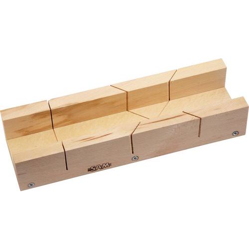 Boîte à onglet Boîte à onglets en plastique pour le travail du bois Futihing Scie à onglet avec guide Boîte à onglets de serrage avec fente d'angle de 45°/90° 