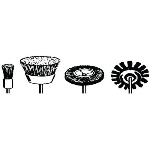 Brosse industrielle sur tige de 6 Brosse industrielle sur tige de 6