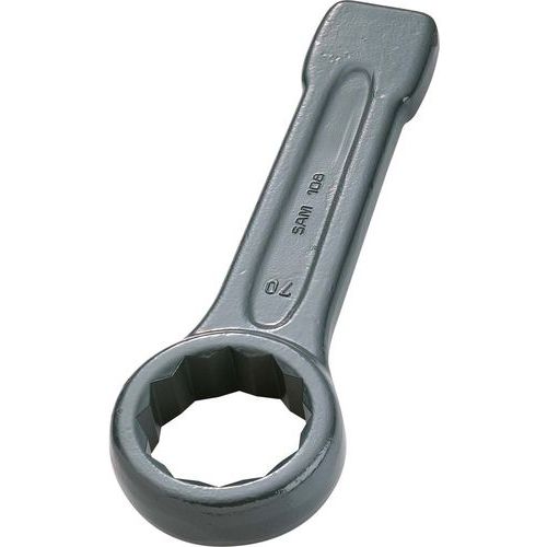 SAM - Clé polygonale à frapper 24 mm - 165 mm de long - Robuste et durable