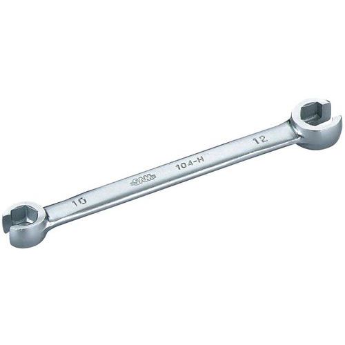 SAM - Clé à tuyauter 6 pans 17x19 mm - Corps court 162 mm - 1 pièce - Poids 100g