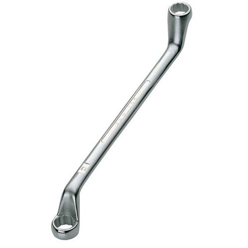 SAM - Clé polygonale contre-coudée 16x18 mm - 245 mm - Haute résistance