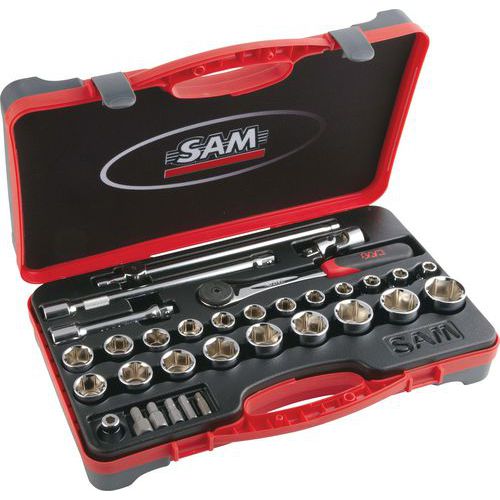 Coffret 1/2 de 32 outils en mm _ 75-SH32 Coffret 1/2 de 32 outils en mm _ 75-SH32