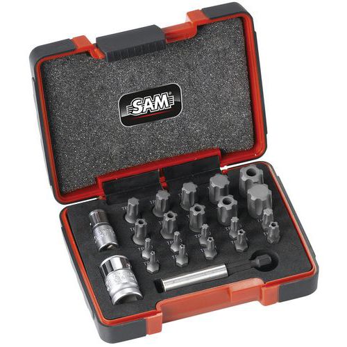 Coffret 23 embouts Torx plus et adaptateurs Coffret 23 embouts Torx plus et adaptateurs