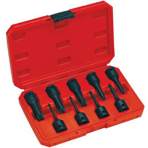 Coffret de douilles tournevis 1/2 Torx® à chocs Coffret de douilles tournevis 1/2 Torx® à chocs
