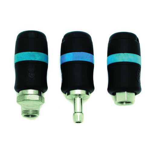 Coupleur Rapide Securite Filete Male 3/8 Pl _ 19084s