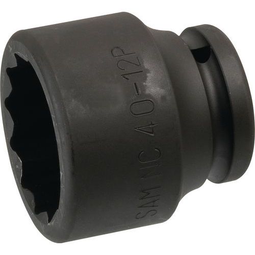 SAM - Douille à choc 1/2 12 pans 41mm longue - Outillage à main professionnel