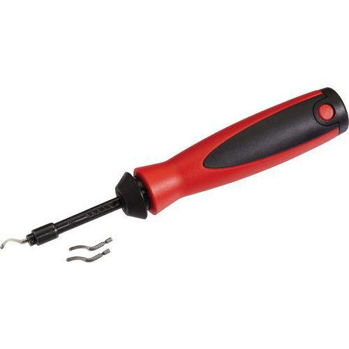 SAM - Ebavureur 5 pièces 673-E3 Lame Courte - Pour Acier Aluminium Plastique Fonte - Bavurage Int/Ext