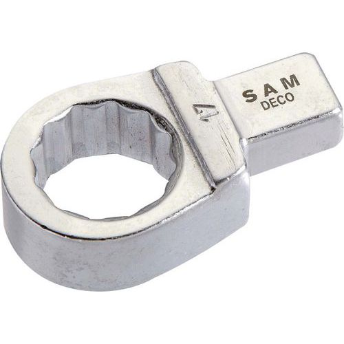 SAM - Embout Dyna Rectangulaire Oeil Déporté 16 mm - 9x12 mm - 47 mm Longueur - 168 g