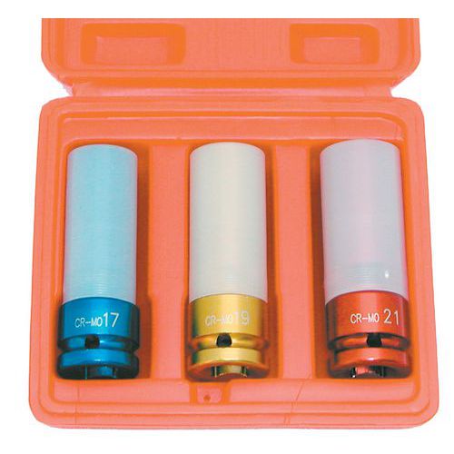 Jeu De 3 Douilles Chocs 17+19+21 Anti Rayure _ 19141-90