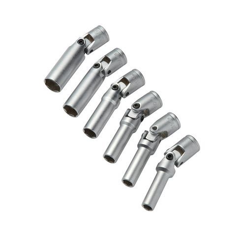 Jeu De 6 Douilles à Bougie Long 83mm Carre 3/8 _ Bcp-j6