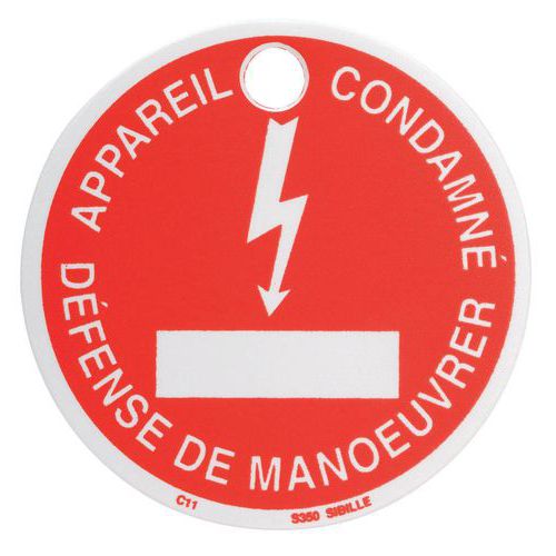 Macaron Plastique Appareil Condamne _ Cad-60c