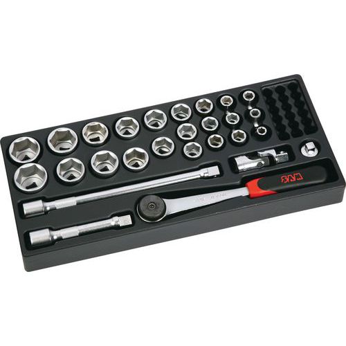 Plateau Modulosam 1/2 de 27 outils en mm _ 75-SAH27M Plateau Modulosam 1/2 de 27 outils en mm _ 75-SAH27M