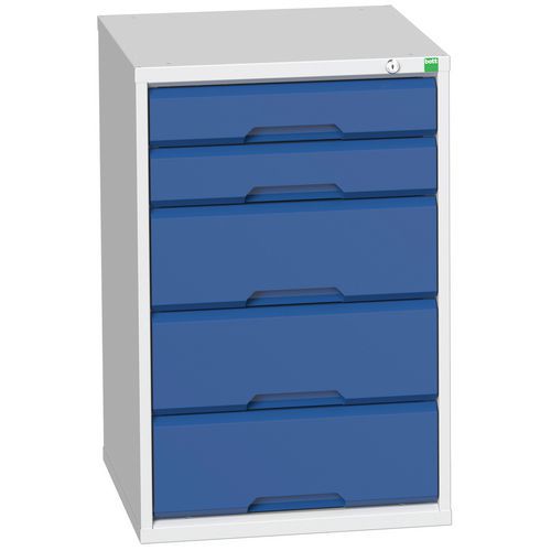 Armoire Combinée 525x550x800mm Avec 5 Tiroirs