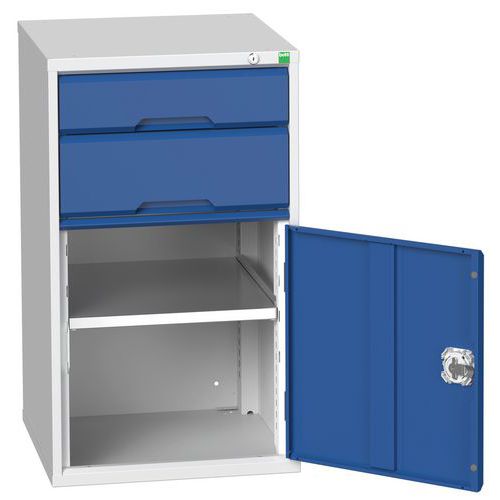 Armoire Lxpxh 525x550x900mm 1 Porte 2 Tiroirs 1 Tablette