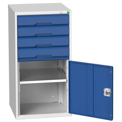 Armoire Combinée 525x550x1000mm 4 Tiroirs