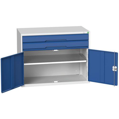 Armoire Combinée 1050x550x800mm 2 Tiroirs