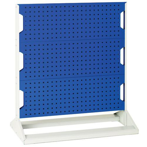 Bott - Rack de stockage fixe simple face - H 1125 mm L 1000 mm - 3 panneaux - Bleu