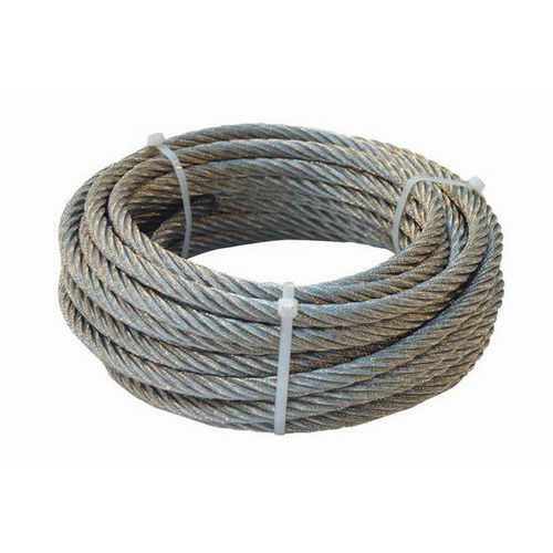 Rouleau 12m Cable Acier Inox Diametre 5mm