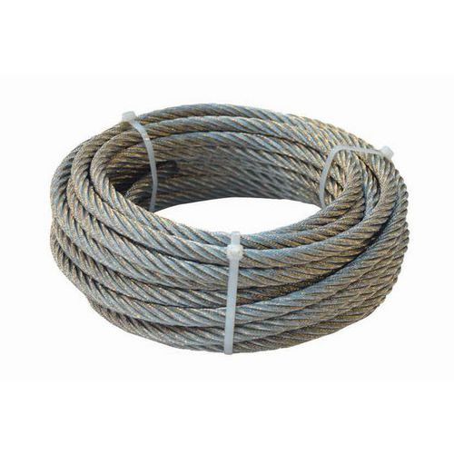 Rouleau 12m Cable Acier Inox Diametre 4mm
