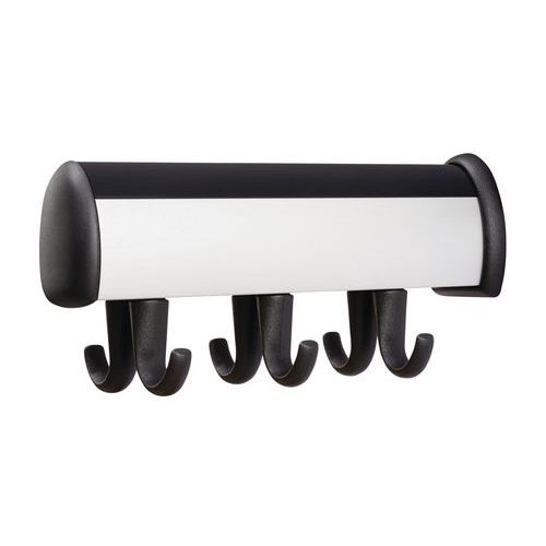 Portemanteau Mural Allure Noir Mat.:aluminium Nb Patère:6