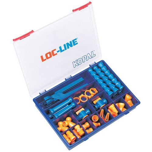Loc-Line - Coffret 1/4" Flexible - Boîte d'Assortiment - Kit Complet