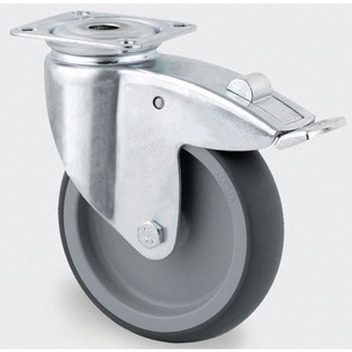 Roulette Polypropylène Pivotante Diamètre Roue 125 Mm