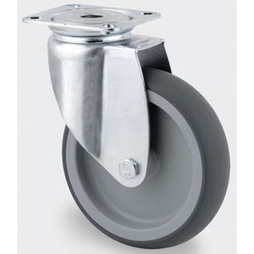 Roulette Polypropylène Pivotante Diamètre Roue 125 Mm