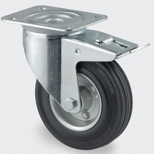 Roulette Acier Pivotante Diamètre Roue 160 Mm