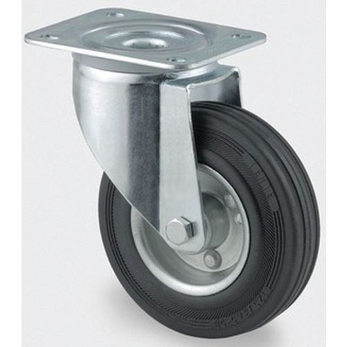 Roulette Acier Pivotante Diamètre Roue 160 Mm