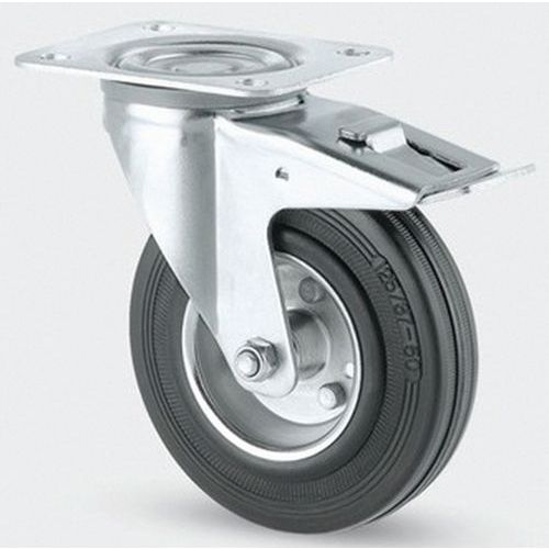 Roulette Acier Pivotante Diamètre Roue 200 Mm